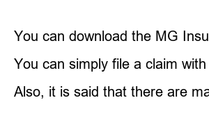 mg손해보험 실비 청구